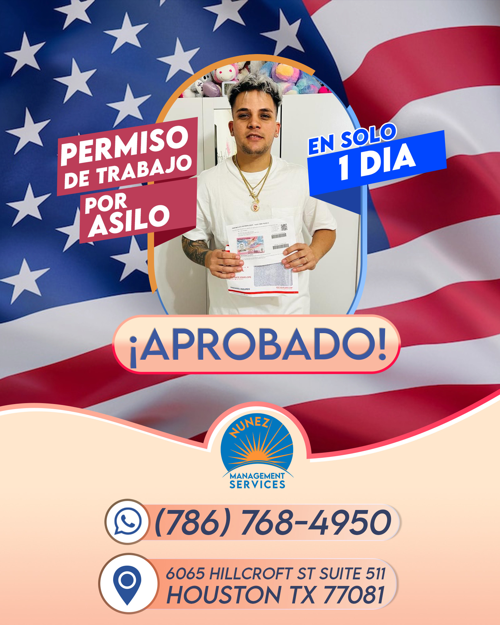 01 permiso de trabajo aprobado el mismo día por asilo